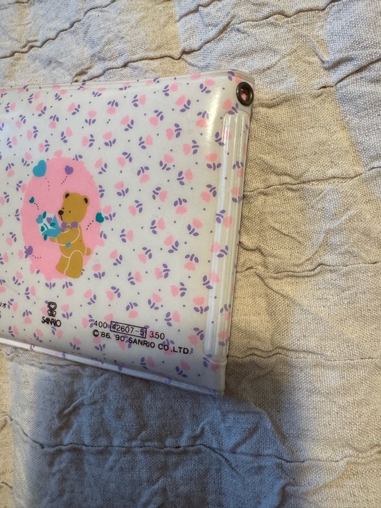 Vintage 1990 Sanrio Tweedle Dee Dee Teddy Bear Wallet - Picture 3 of 10